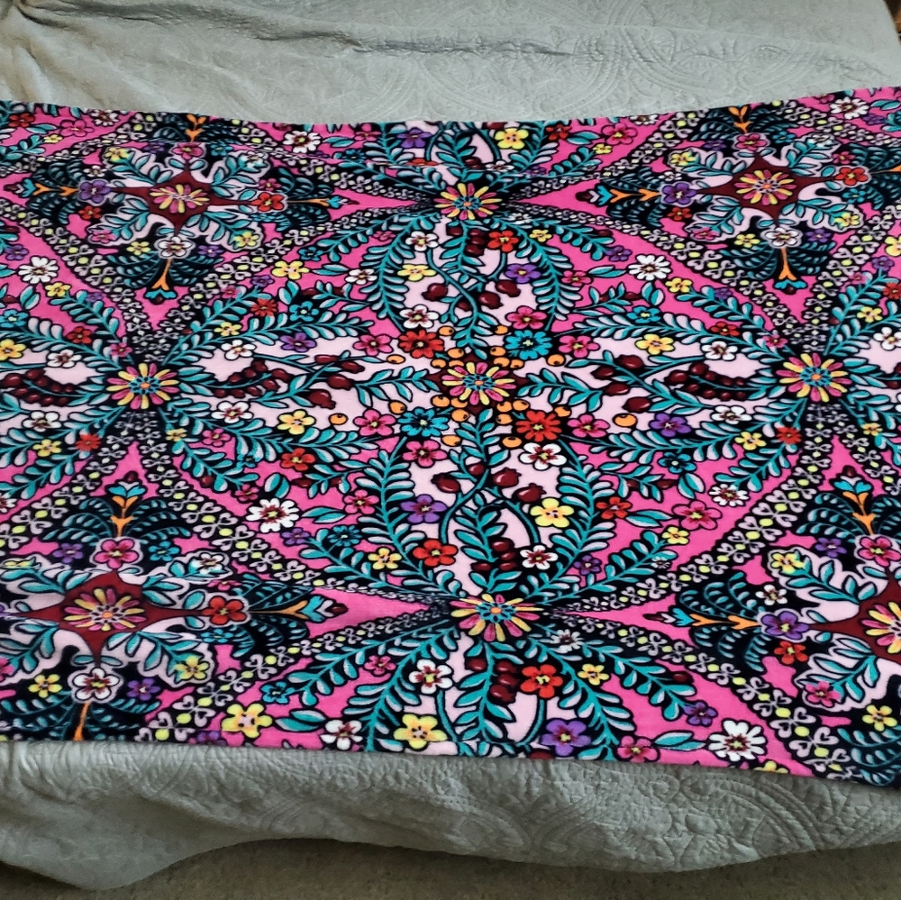 Vera Bradley Colorful Floral Blanket